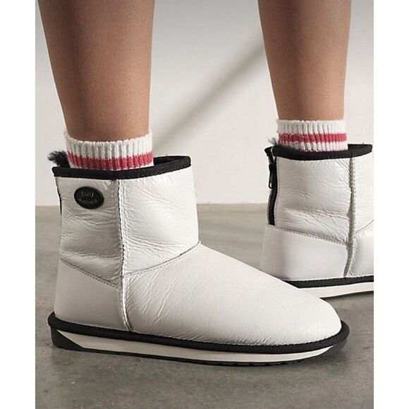 Free People EMU Stinger Mini Zip Boots Size 8W - Picture 1 of 11